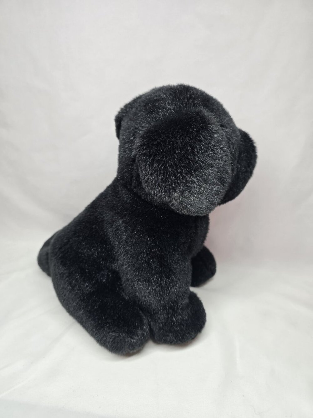 Douglas "Bud" Black Lab Labrador Dog Plush Sitting Vintage Pink Tag - Picture 6 of 12